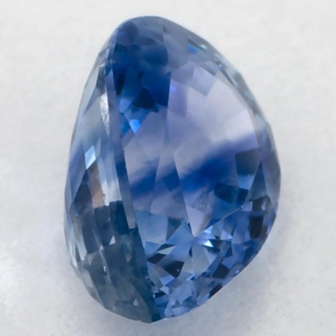 1.11 Karat Blauer Saphir Birne Loser Edelstein im Angebot 2