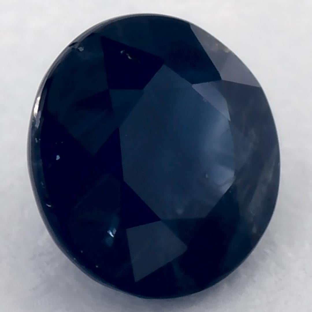 1.11 Karat Blauer runder Saphir, loser Edelstein im Zustand „Neu“ im Angebot in Fort Lee, NJ