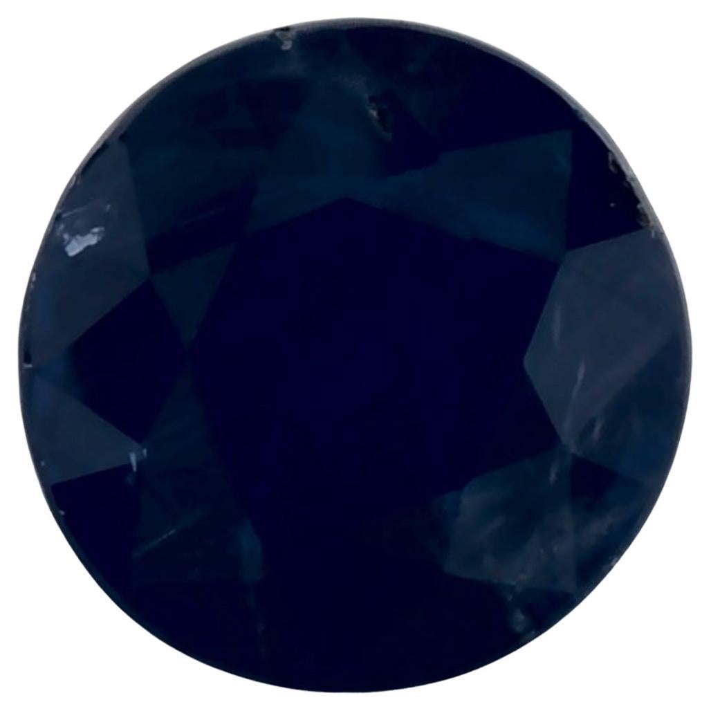 1.11 Ct Blue Sapphire Round Loose Gemstone (pierre précieuse en vrac)