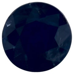 1.11 Ct Blue Sapphire Round Loose Gemstone (pierre précieuse en vrac)