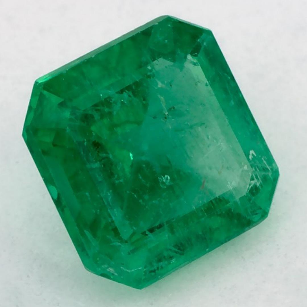 1,11 Karat Smaragd Asscher Lose Edelstein (Asscher-Schliff) im Angebot