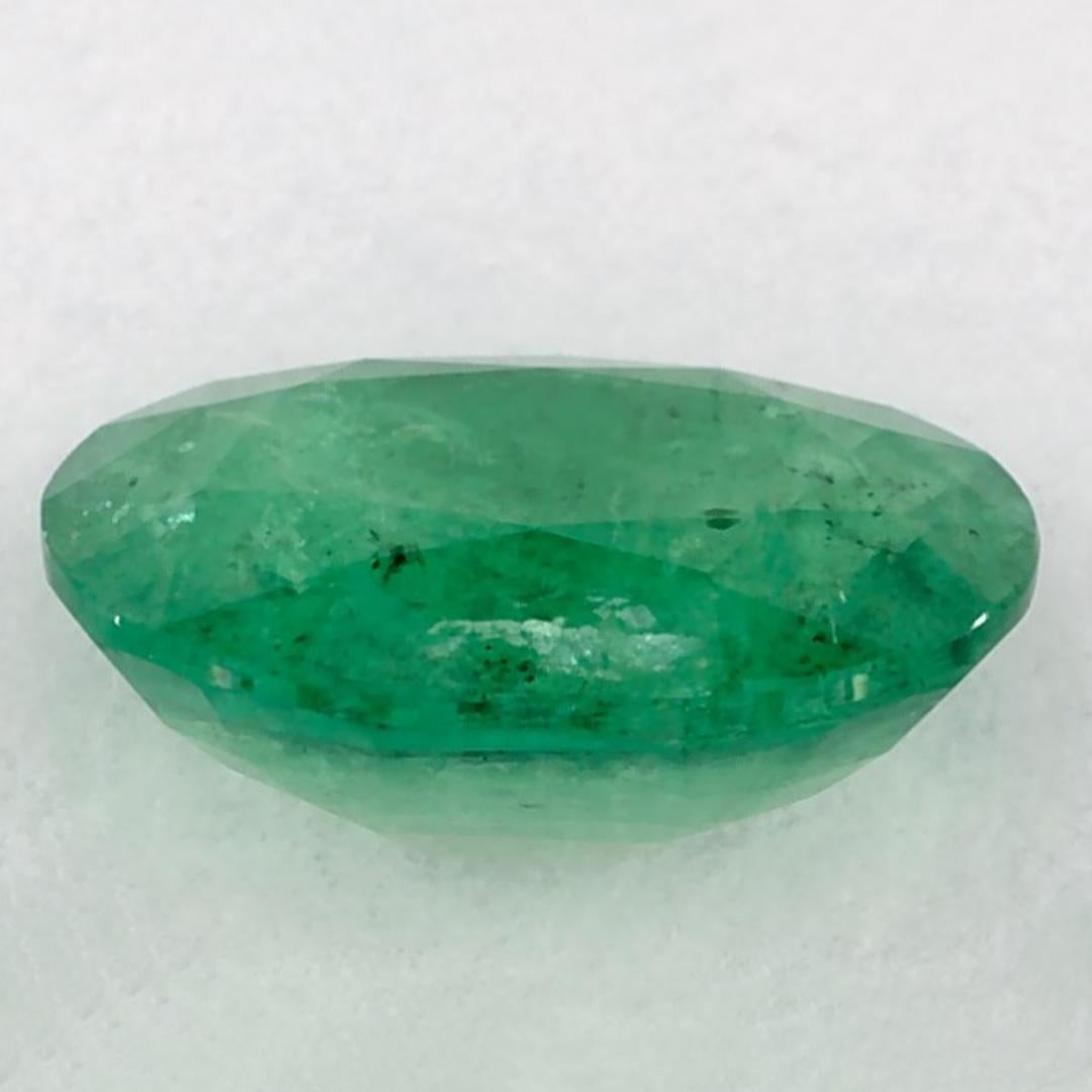1.11 Karat Smaragd Oval Loser Edelstein im Zustand „Neu“ im Angebot in Fort Lee, NJ