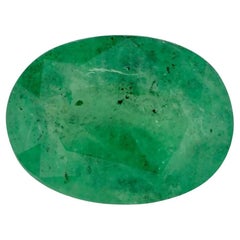 1.11 Karat Smaragd Oval Loser Edelstein