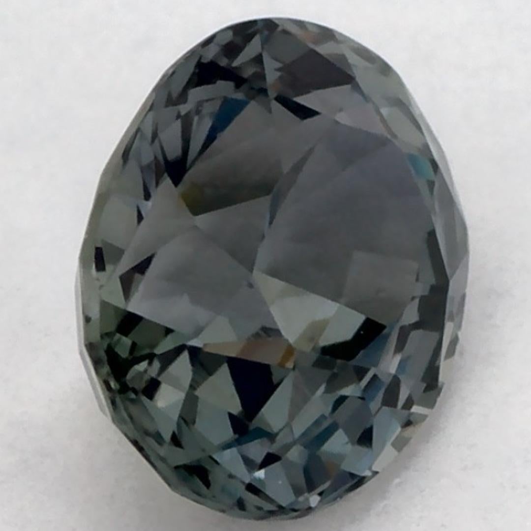 1.11 Karat Grüner Saphir Oval Loser Edelstein im Angebot 2