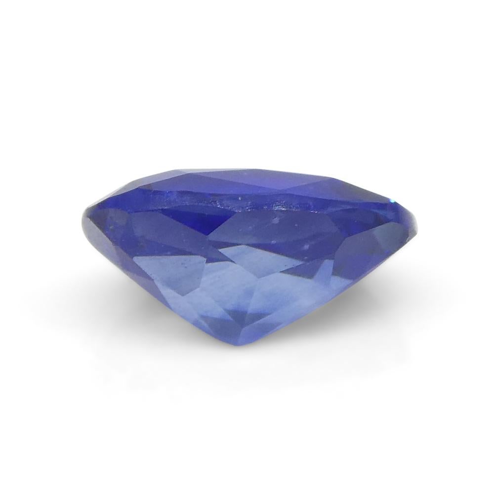 1.11 Ct Oval Blue Sapphire IGI Certified For Sale 6