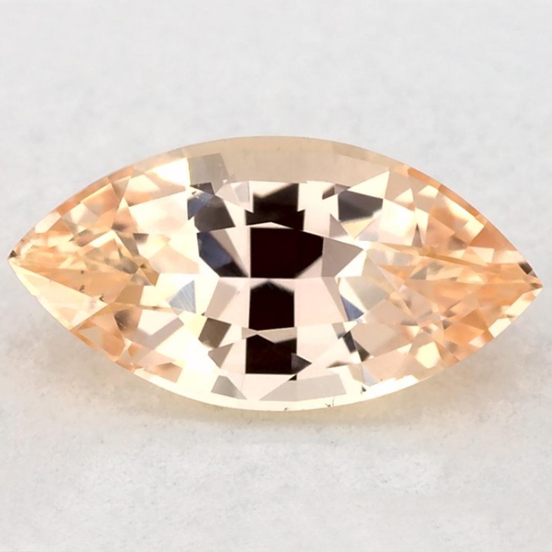 Zaffiro rosa marquise da 1,11 carati, gemma sfusa
