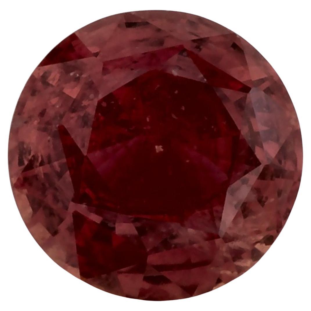1.11 Ct Pink Sapphire Round Loose Gemstone For Sale