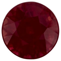 1.11 Ct Ruby Round Loose Gemstone (pierre précieuse en vrac)