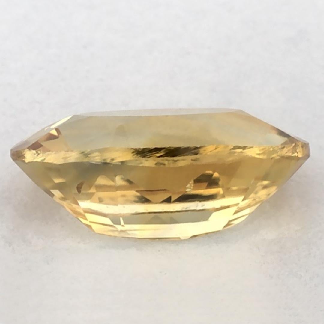 1.11 carati di zaffiro giallo ovale sfuso In condizioni Nuovo in vendita a Fort Lee, NJ