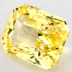 1.11 carati di zaffiro giallo radiante