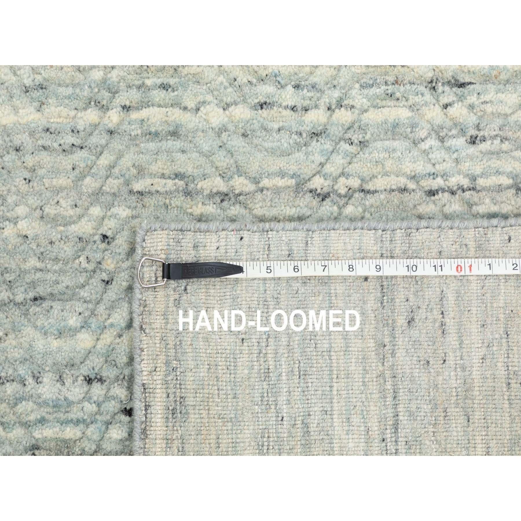 Tapis carré transitionnel en laine organique 11'10 
