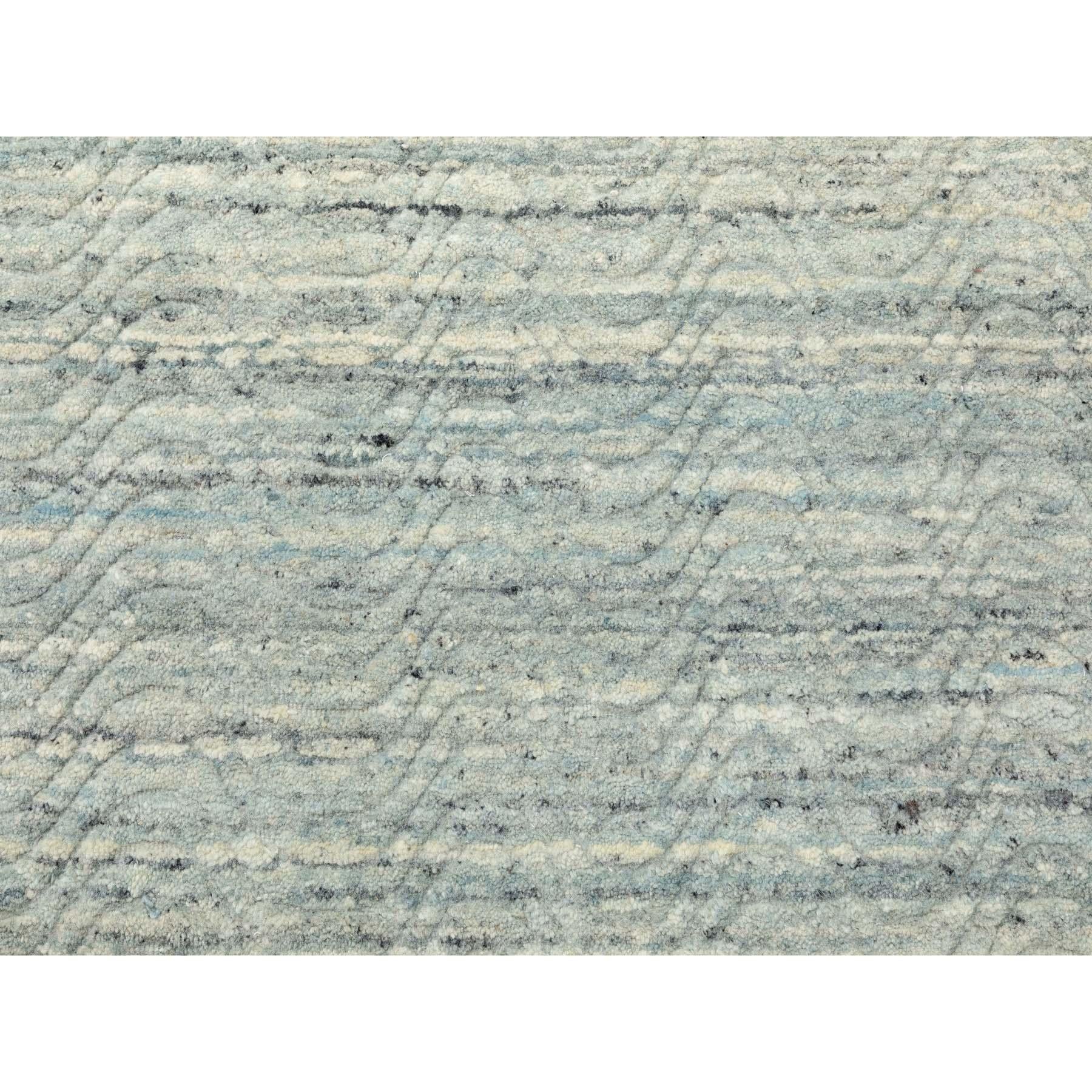 Tapis carré transitionnel en laine organique 11'10 