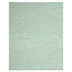11'10"x14'10" Green Wool Oxidized and Distressed Grass Design Hand Knotted Rug