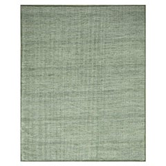 11'10"x14'9" Basil Green Natural Wool Oxidized Grass Design Hand Knotted XL Rug