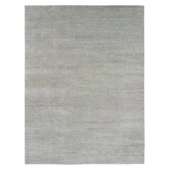 11'10"x15'4" Templeton Gray Undyed Wool Hand Knotted Grass Oversized Oriental Ru