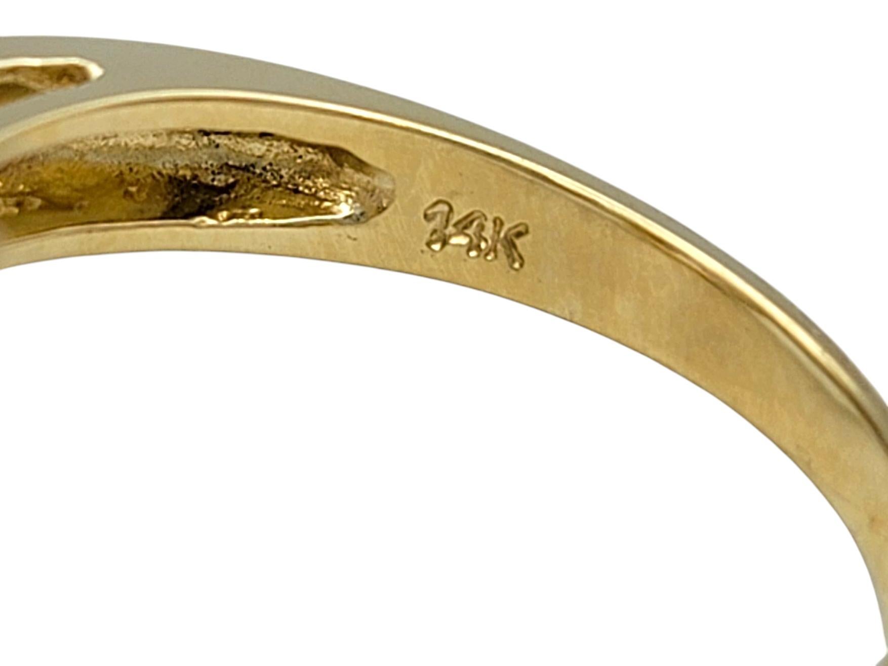 11.13 Carat Oval Cut Kunzite Cocktail Ring with Diamonds in 14 Karat Yellow Gold For Sale 3
