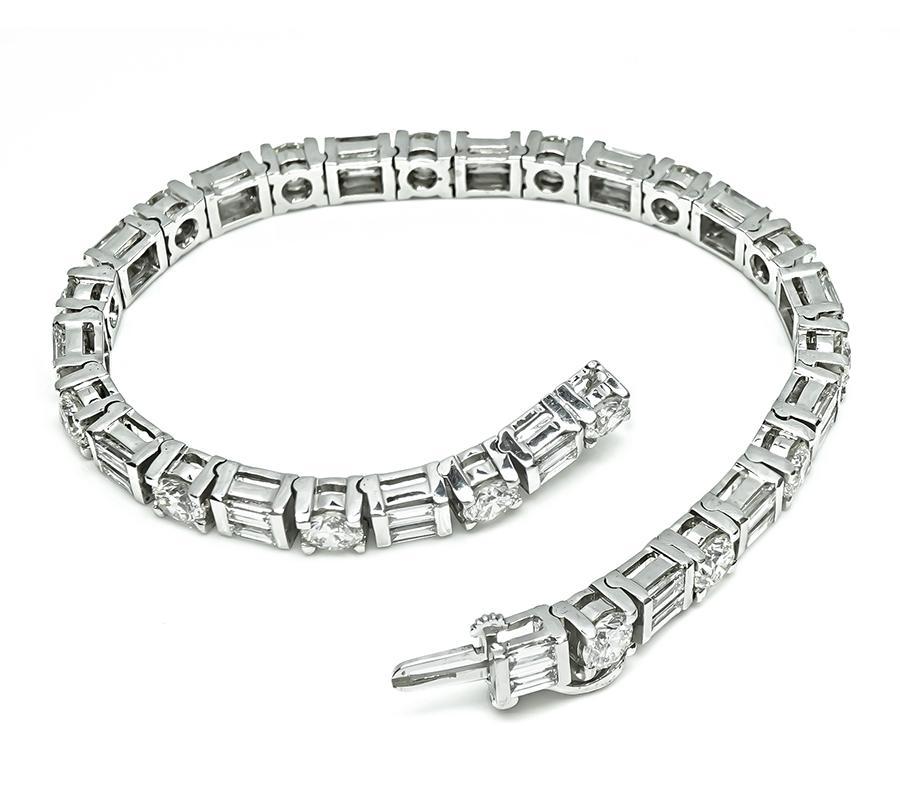 Pulsera de oro con diamantes de 11.14 ct en Bueno estado para la venta en New York, NY