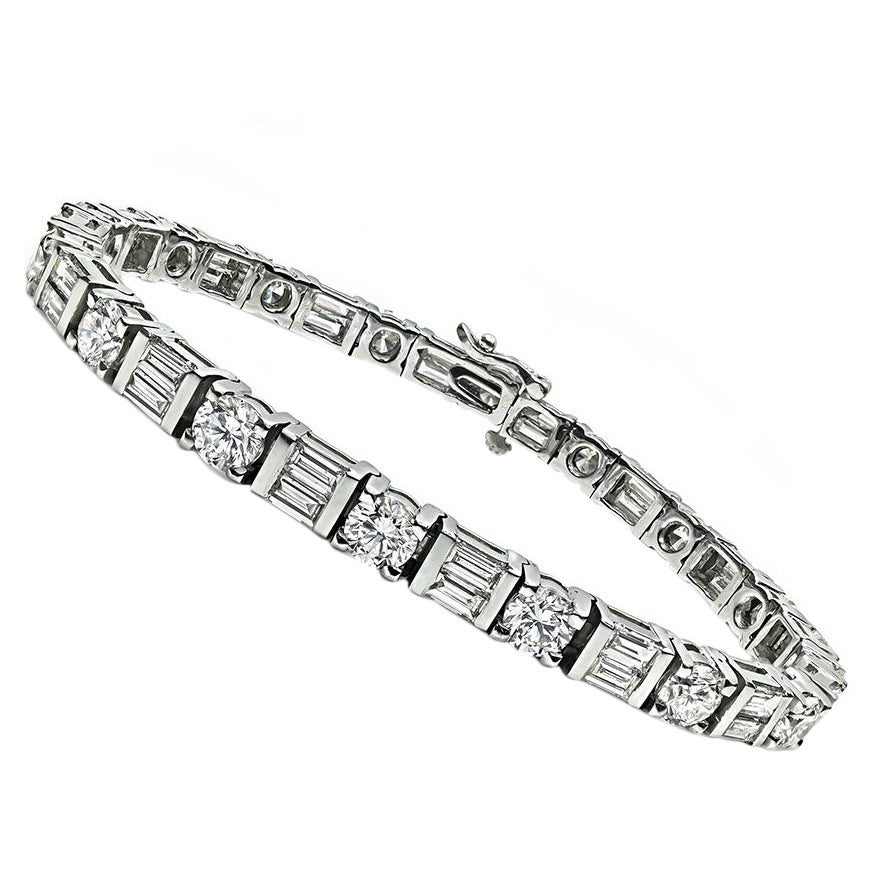 Pulsera de oro con diamantes de 11.14 ct en venta