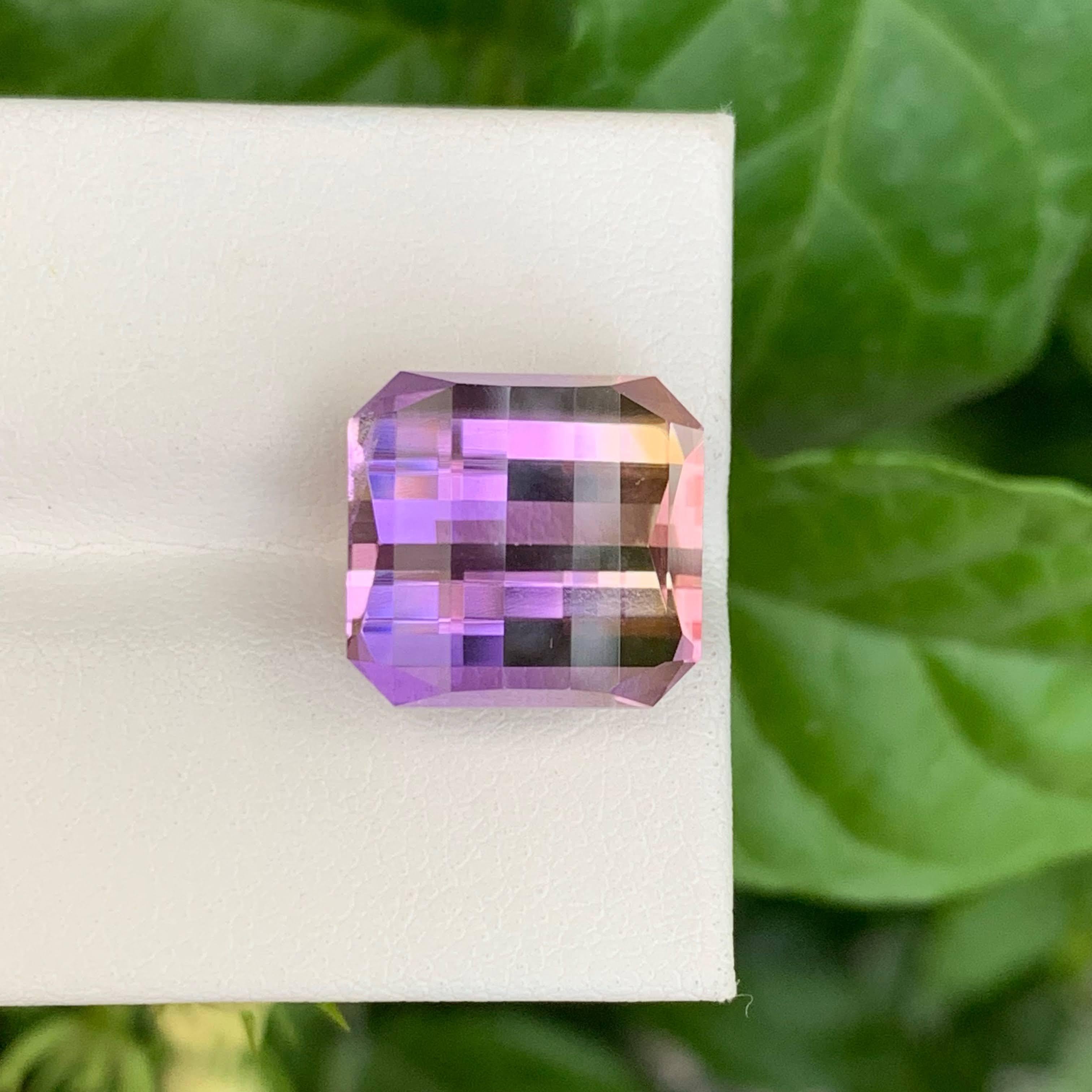 11,15 quilates de piedra natural suelta ametrina bicolor talla píxel gema brasileña en Nuevo estado para la venta en Bangkok, TH