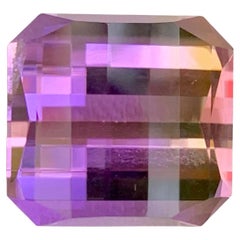 11,15 quilates de piedra natural suelta ametrina bicolor talla píxel gema brasileña