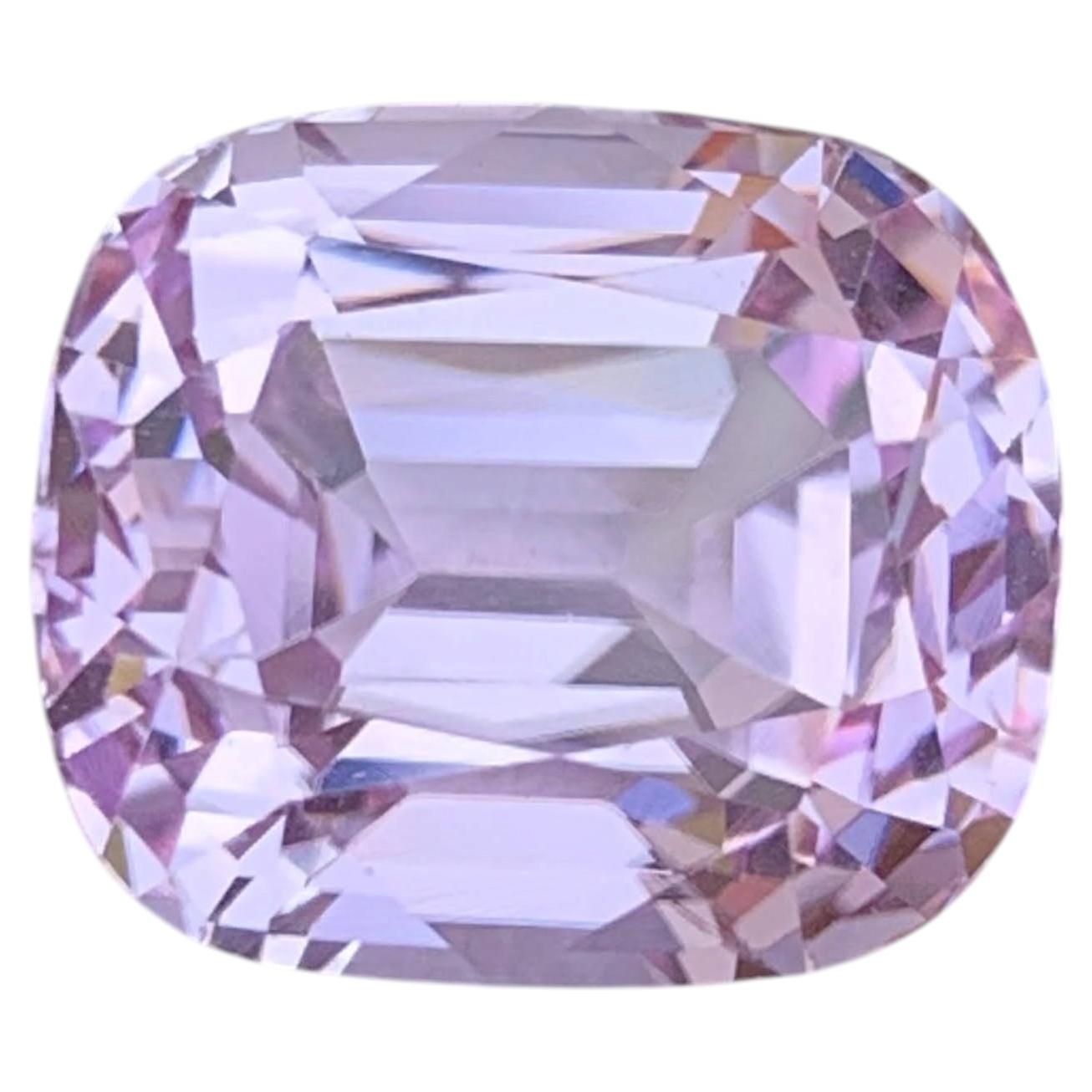 11.15 Carat Natural Loose Pink Faceted Kunzite Cushion Cut Afghan Gemstone