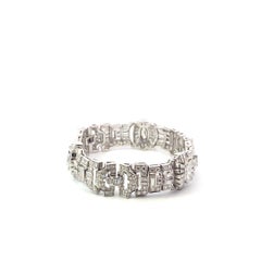 11.15 Carat Platinum Diamond Art Deco Bracelet