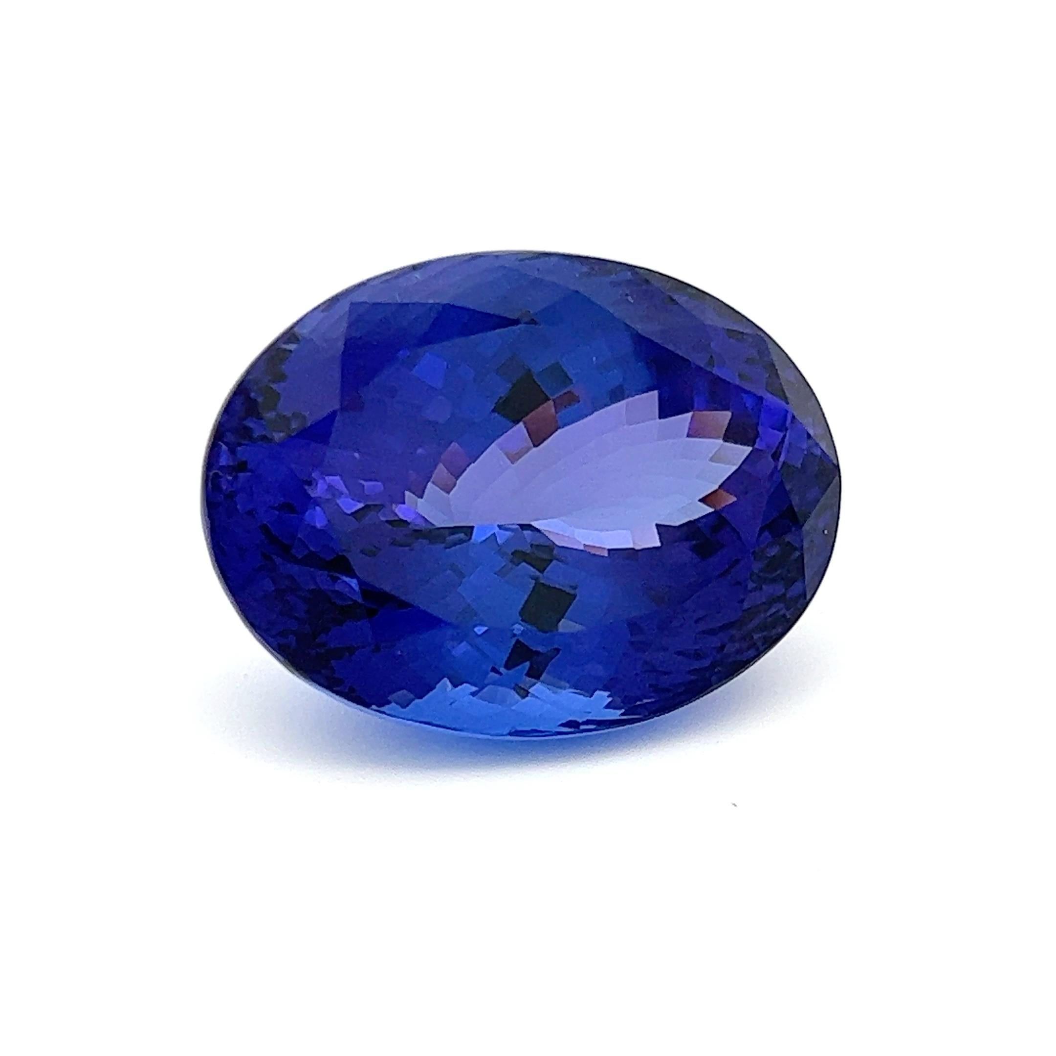 Introducing the breathtaking 111.55 carat loose Tanzanite, a rare and extraordinary gemstone of the highest quality. This oval-shaped Tanzanite boasts an exceptional AAAA rating, indicating the finest color, clarity, and brilliance that can be found