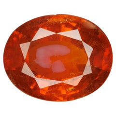 11.16 ct, Faceted spessartite orange garnet