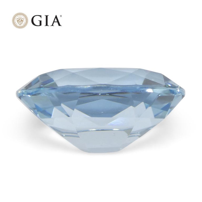 Aigue-marine bleue du Brésil, taille éclatante, 6,25 carats - France