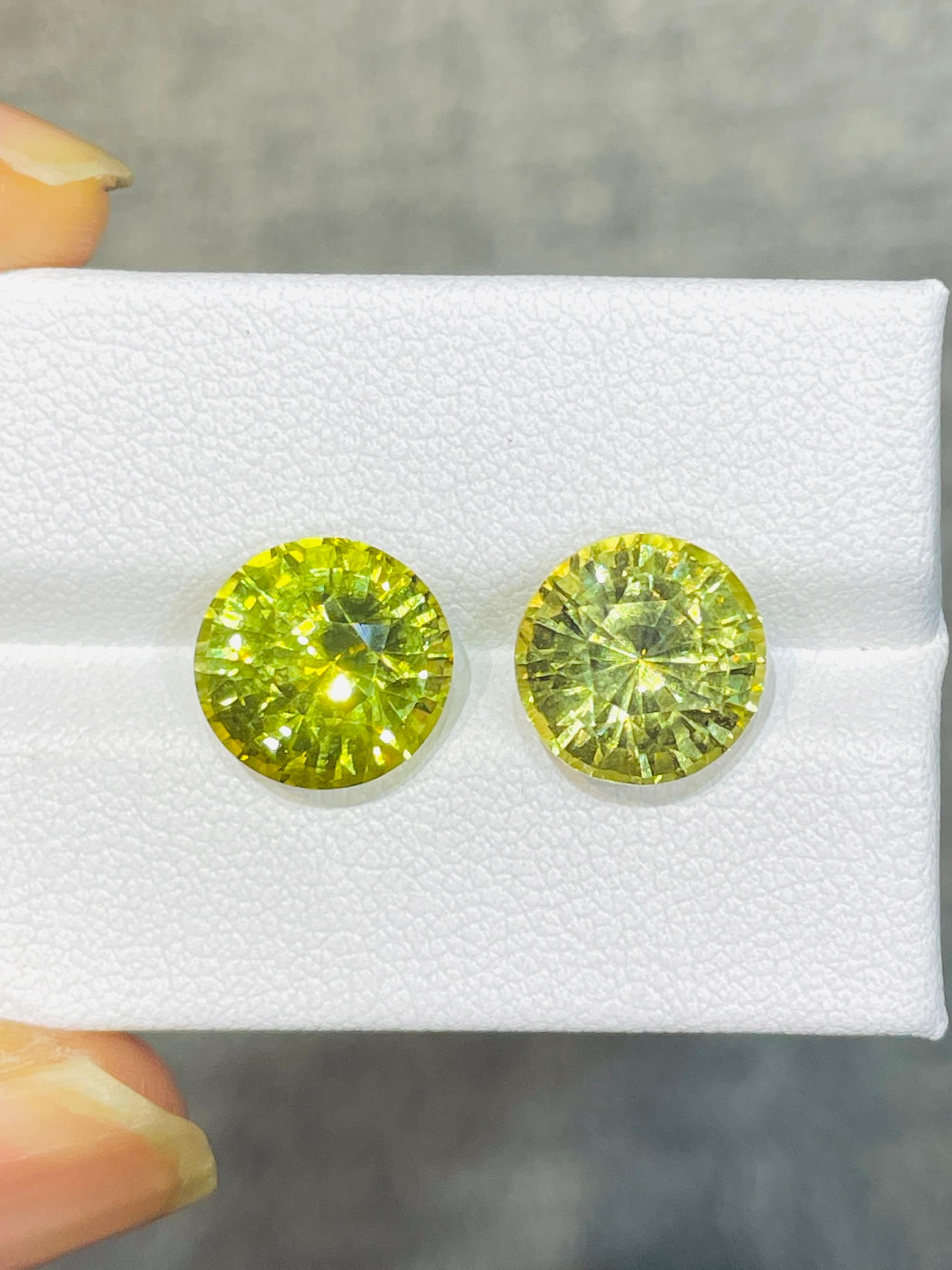 11,17 Karat Kanarienvogelgelber Chrysoberyll unbehandelt Sauberer und präziser Schliff im Angebot 5