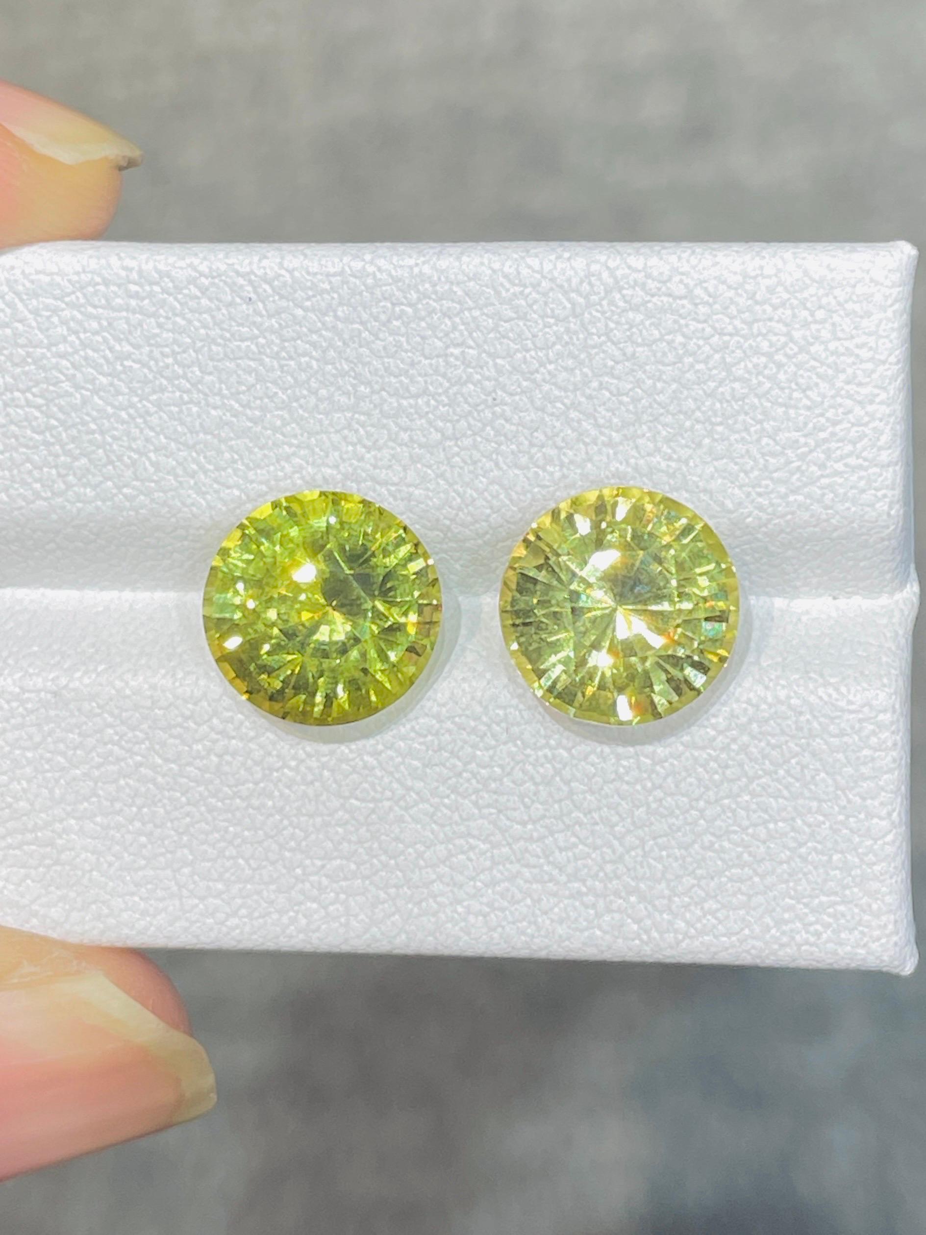 11,17 Karat Kanarienvogelgelber Chrysoberyll unbehandelt Sauberer und präziser Schliff im Angebot 2