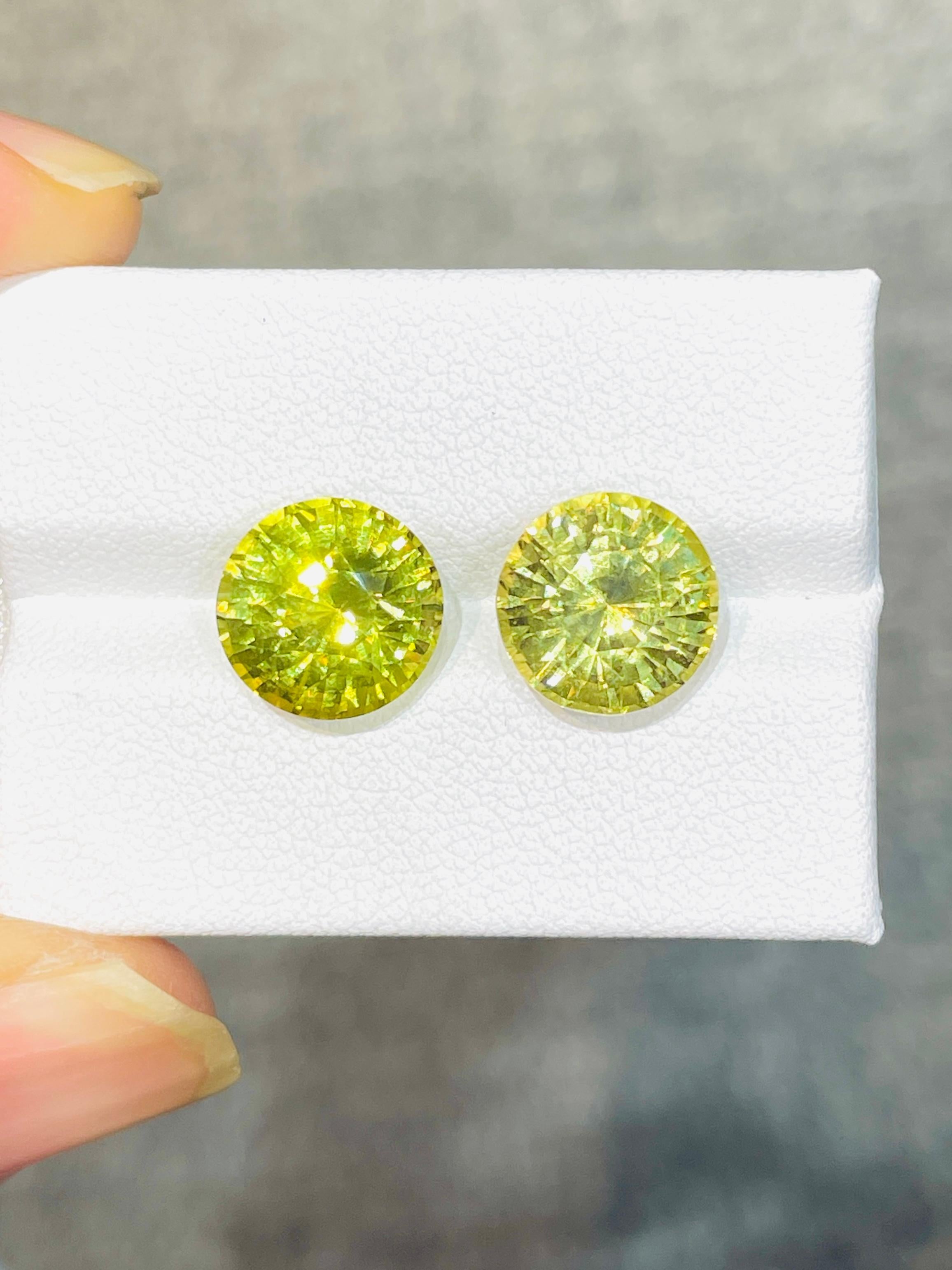 11,17 Karat Kanarienvogelgelber Chrysoberyll unbehandelt Sauberer und präziser Schliff im Angebot 4