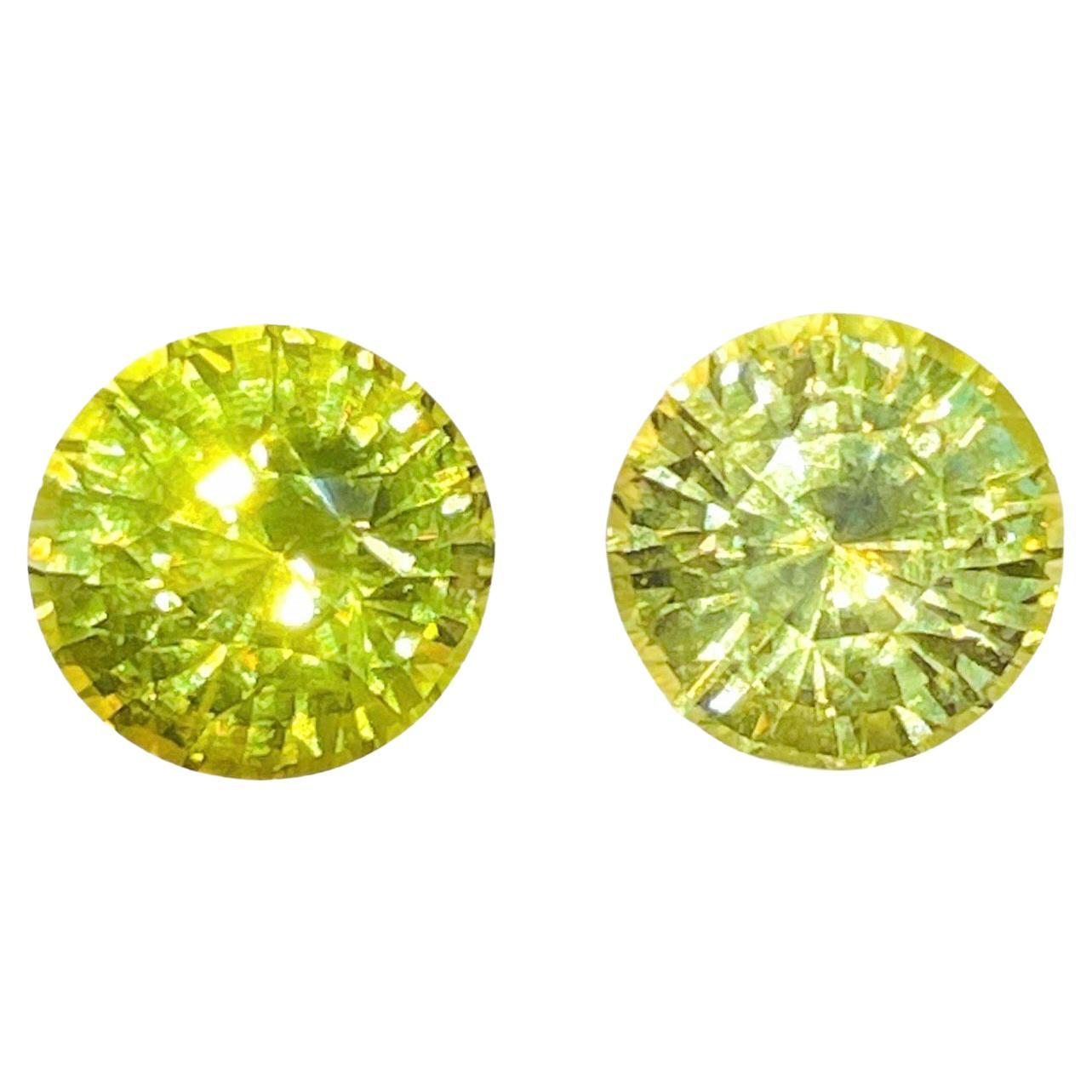 11,17 Karat Kanarienvogelgelber Chrysoberyll unbehandelt Sauberer und präziser Schliff