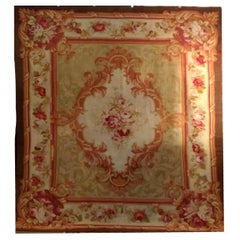 Antique 1117, French Aubusson Carpet