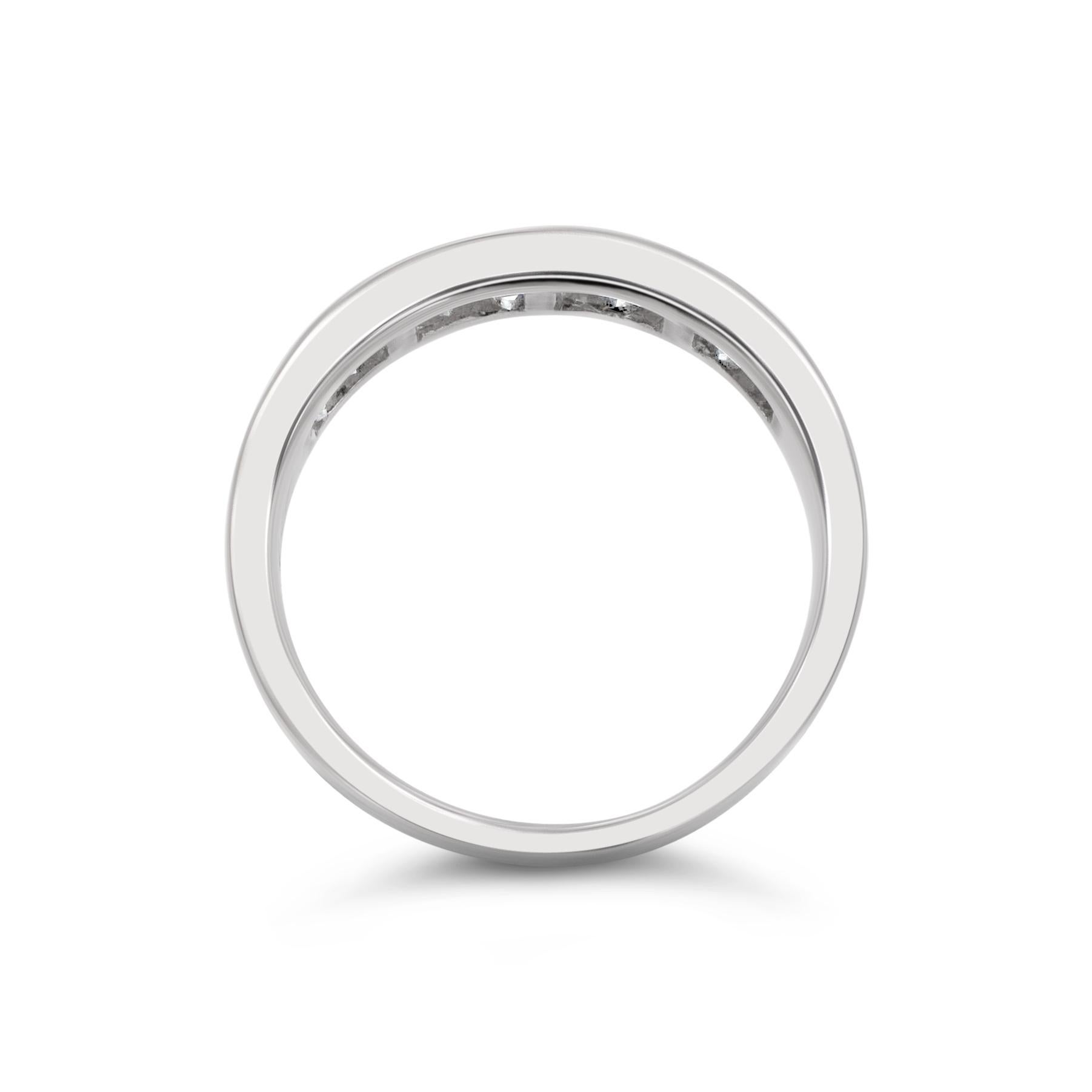 18ct white gold eternity ring
