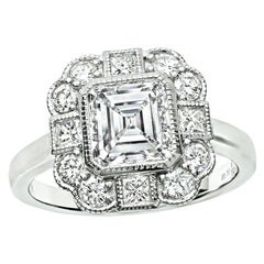 1.11ct Diamond Platinum Engagement Ring