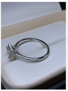 1.11ct Princess Diamond GIA Certified Solitaire Engagement Ring 18ct White Gold