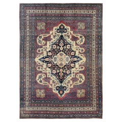 11'1"x15'4" Red Antique Lavar Karman Medallion Wool Hand Knotted Oriental Rug