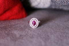 Ceylon Pink Sapphire 1.12 Carat Cocktail Ring