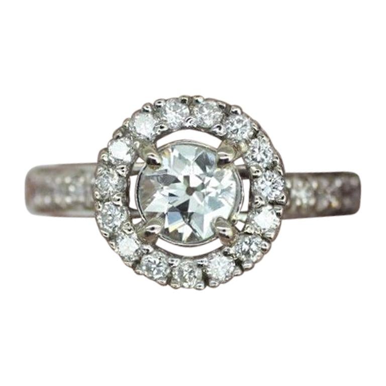 1.12 Carat Diamond Halo Ring