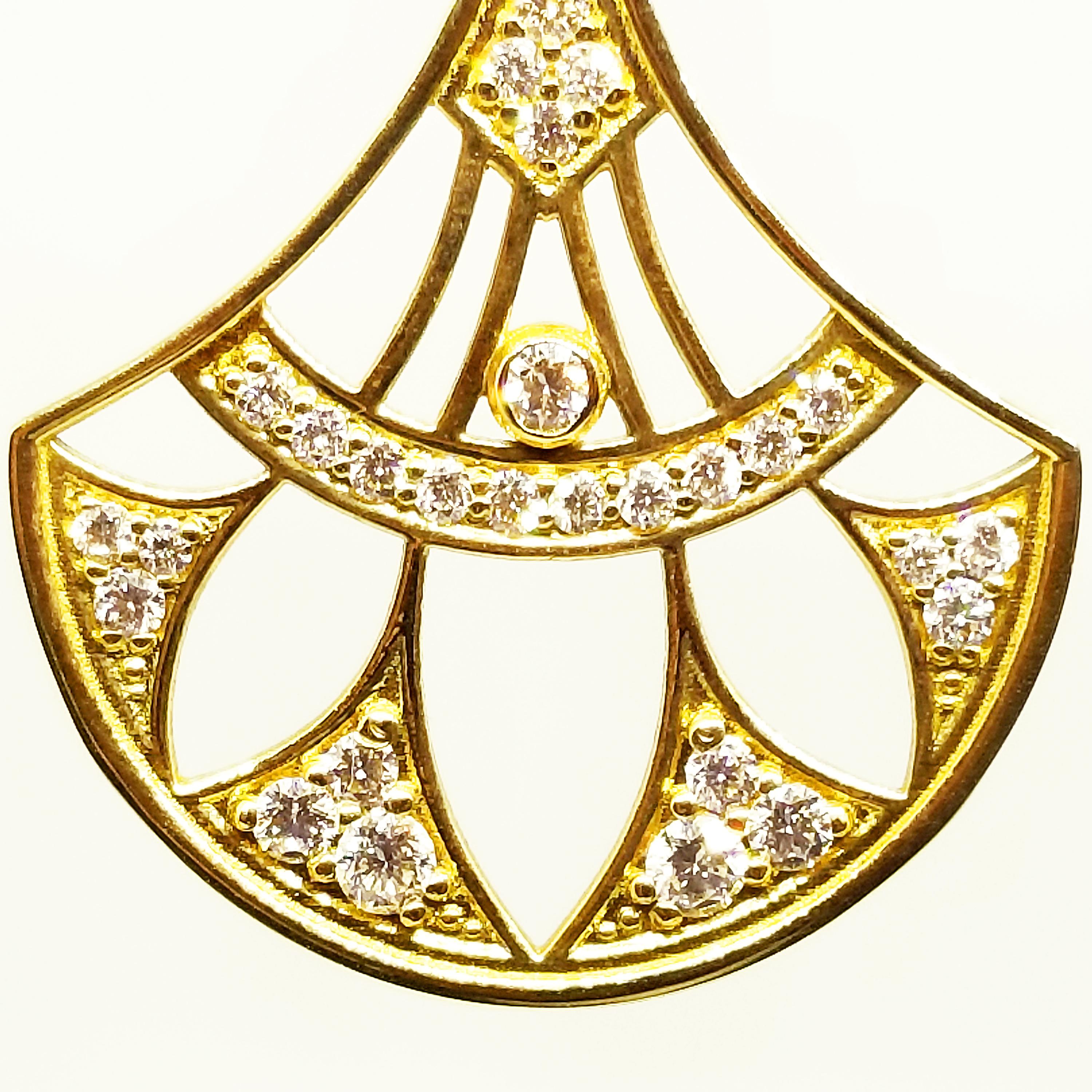 Women's 11.2 Carat Rhodolite Garnet Diamond Custom Designed Fan Drop Statement Earrings For Sale