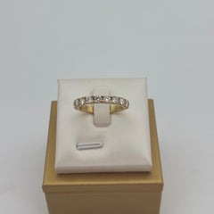 1,12-Karat-Halb-Eternity-Ring mit 11 runden Brillanten aus 18-karätigem Gelbgold