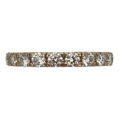1,12-Karat-Halb-Eternity-Ring mit 11 runden Brillanten aus 18-karätigem Gelbgold