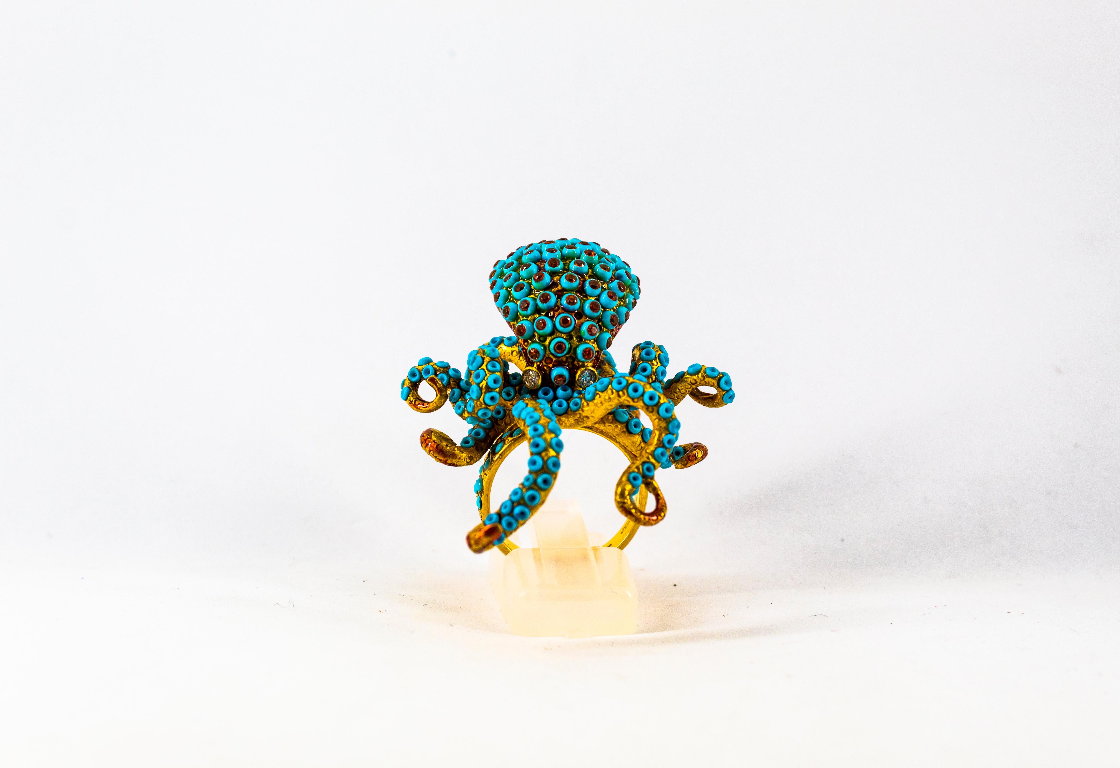 octopus gold ring