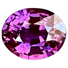 1.12 carats Purplish Pink Sapphire Stone Oval Cut Sri Lankan Gemstone