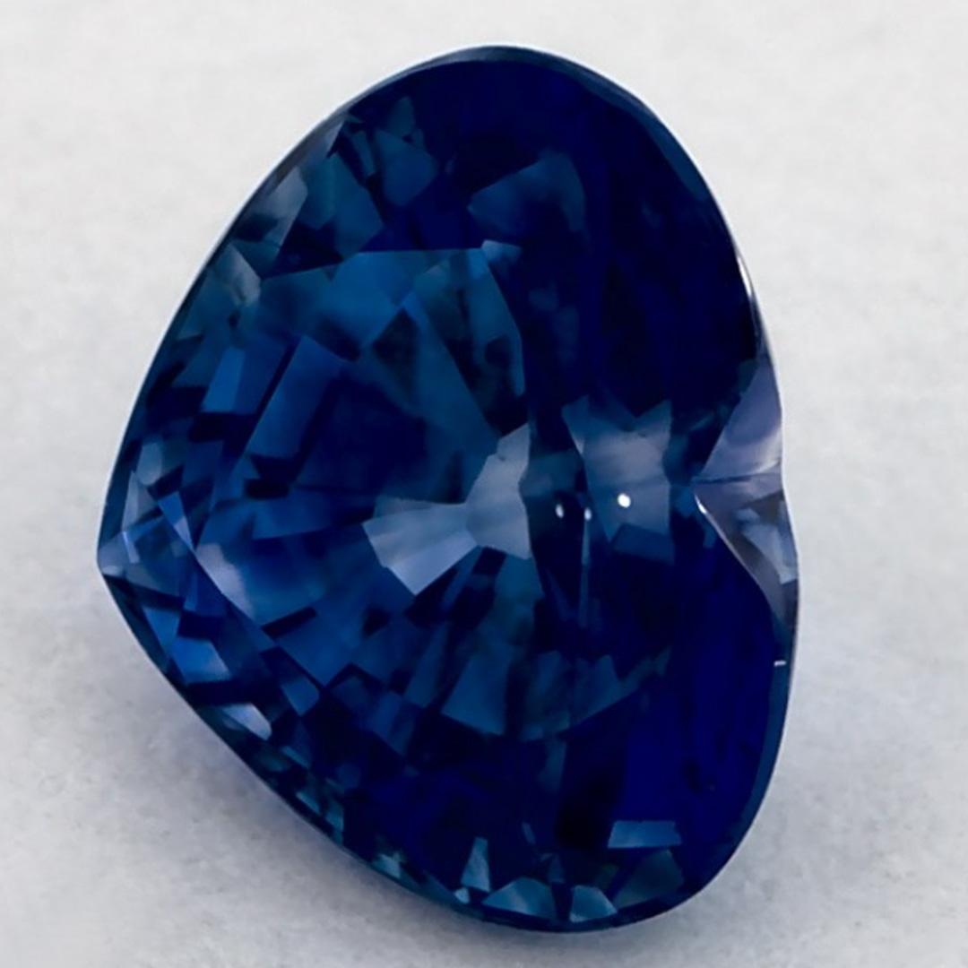 1.12 qt Zafiro Azul Corazón Gema Suelta Corte de corazón en venta