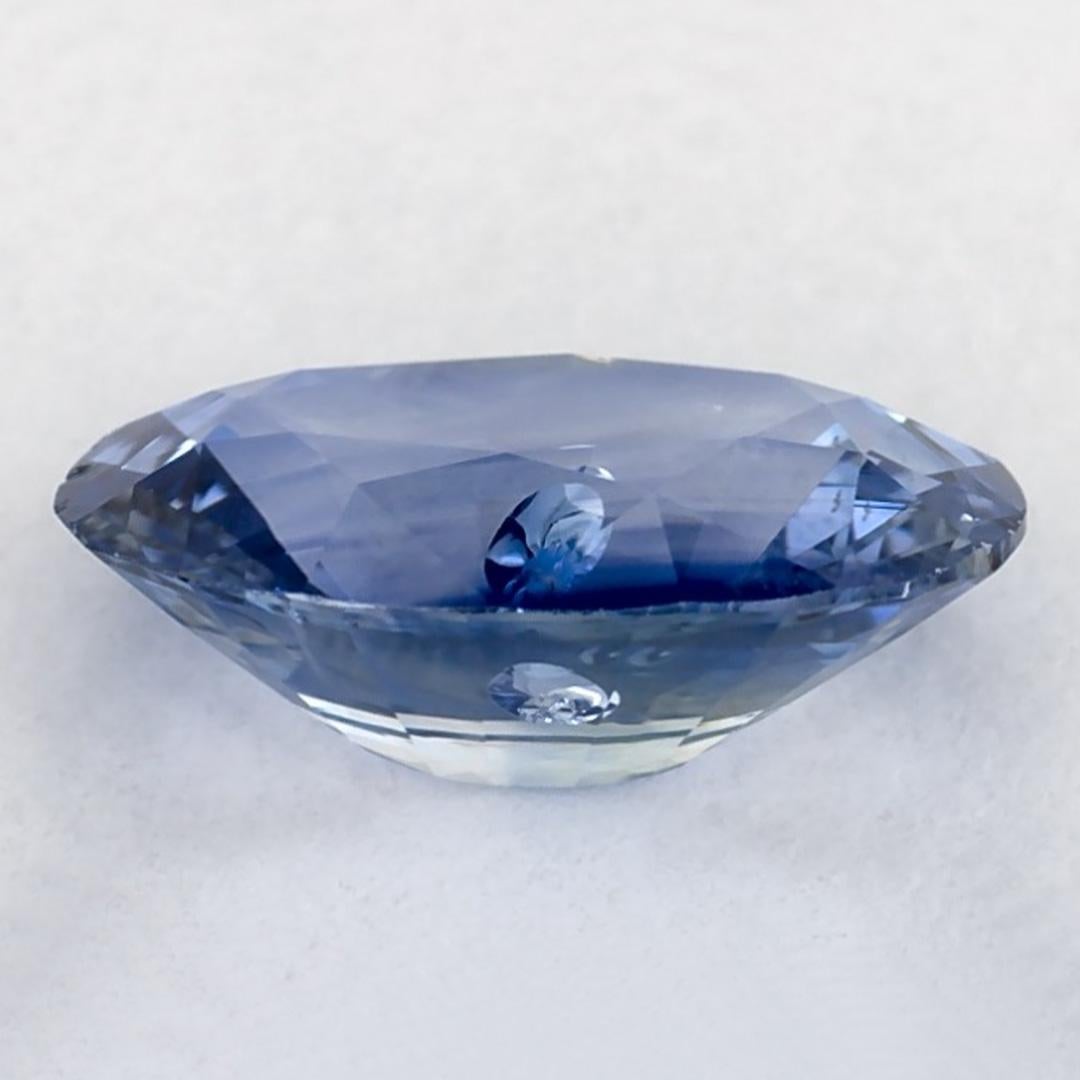 1.12 Ct Blue Sapphire Oval Loose Gemstone In New Condition For Sale In Fort Lee, NJ
