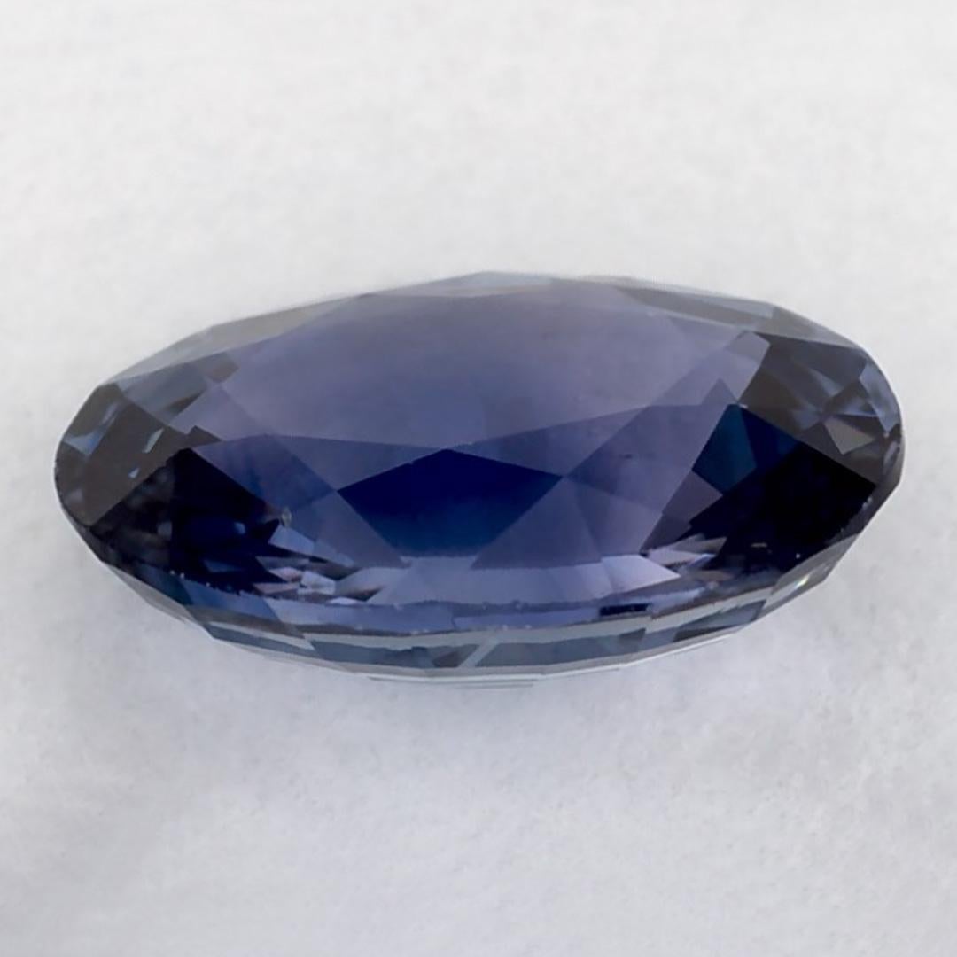 1.12 Ct Blue Sapphire Oval Loose Gemstone In New Condition For Sale In Fort Lee, NJ
