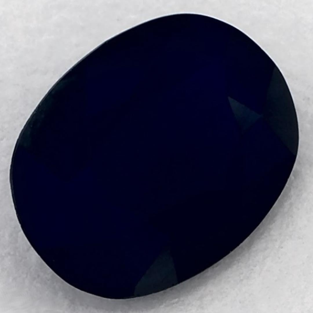 1.12 carati di zaffiro blu ovale sfuso In condizioni Nuovo in vendita a Fort Lee, NJ