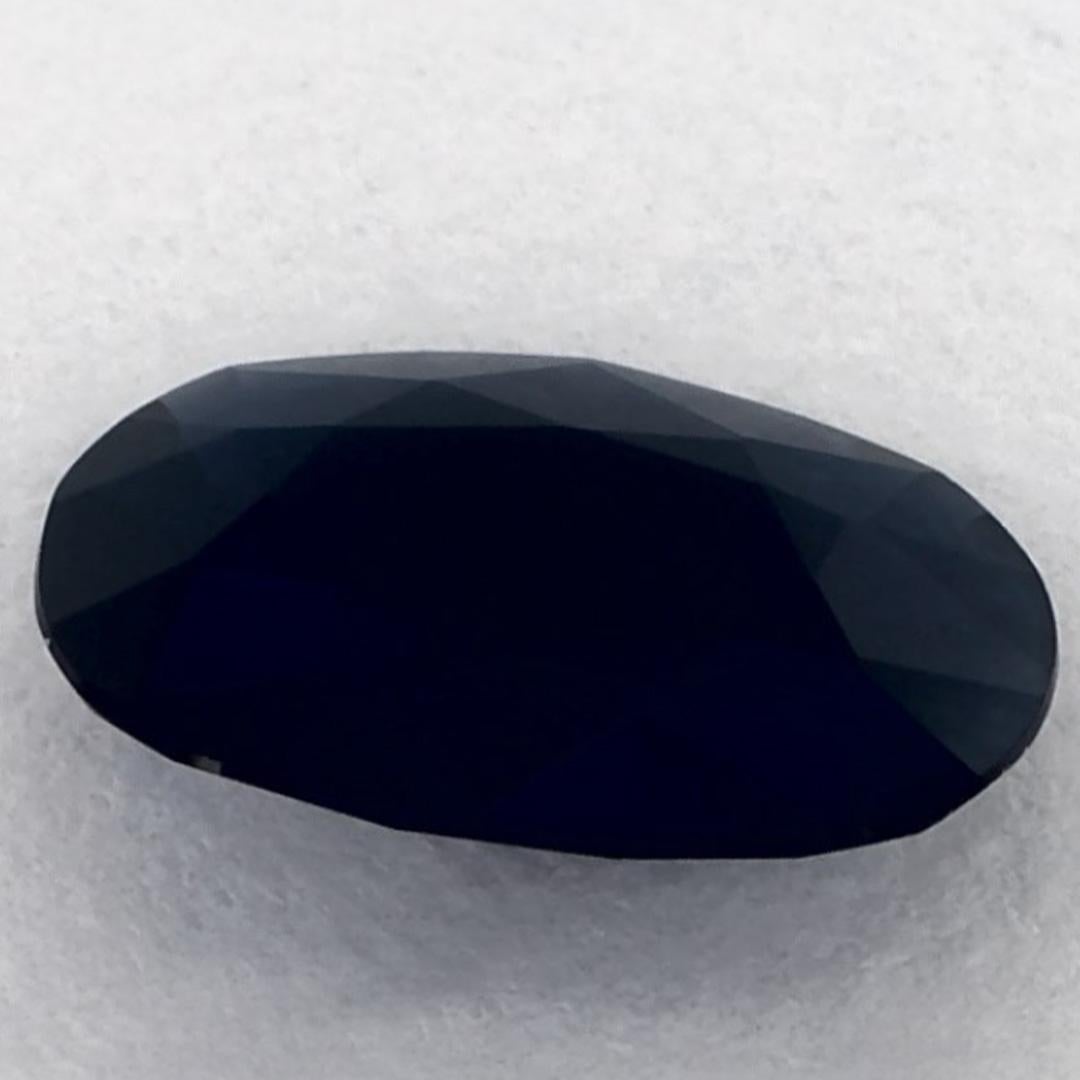 1.12 carati di zaffiro blu ovale sfuso in vendita 3